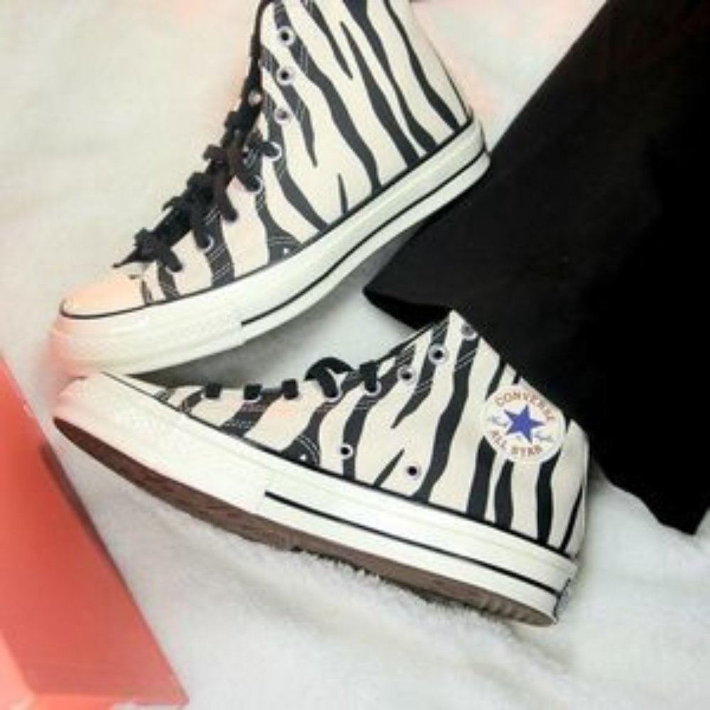 Converse Chuck 70 Archive Print Zebra High Top